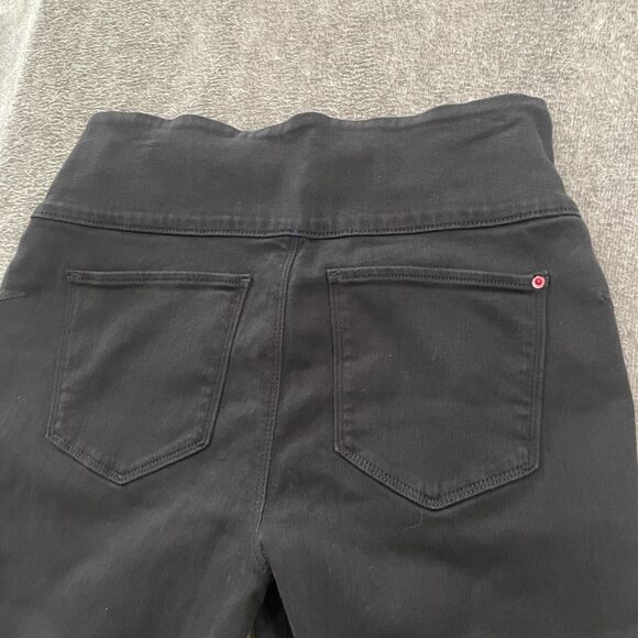 Spanx Pants Women's Size Large Black Pull On Legging Denim Ankle Skinny Stretch - Picture 10 of 11